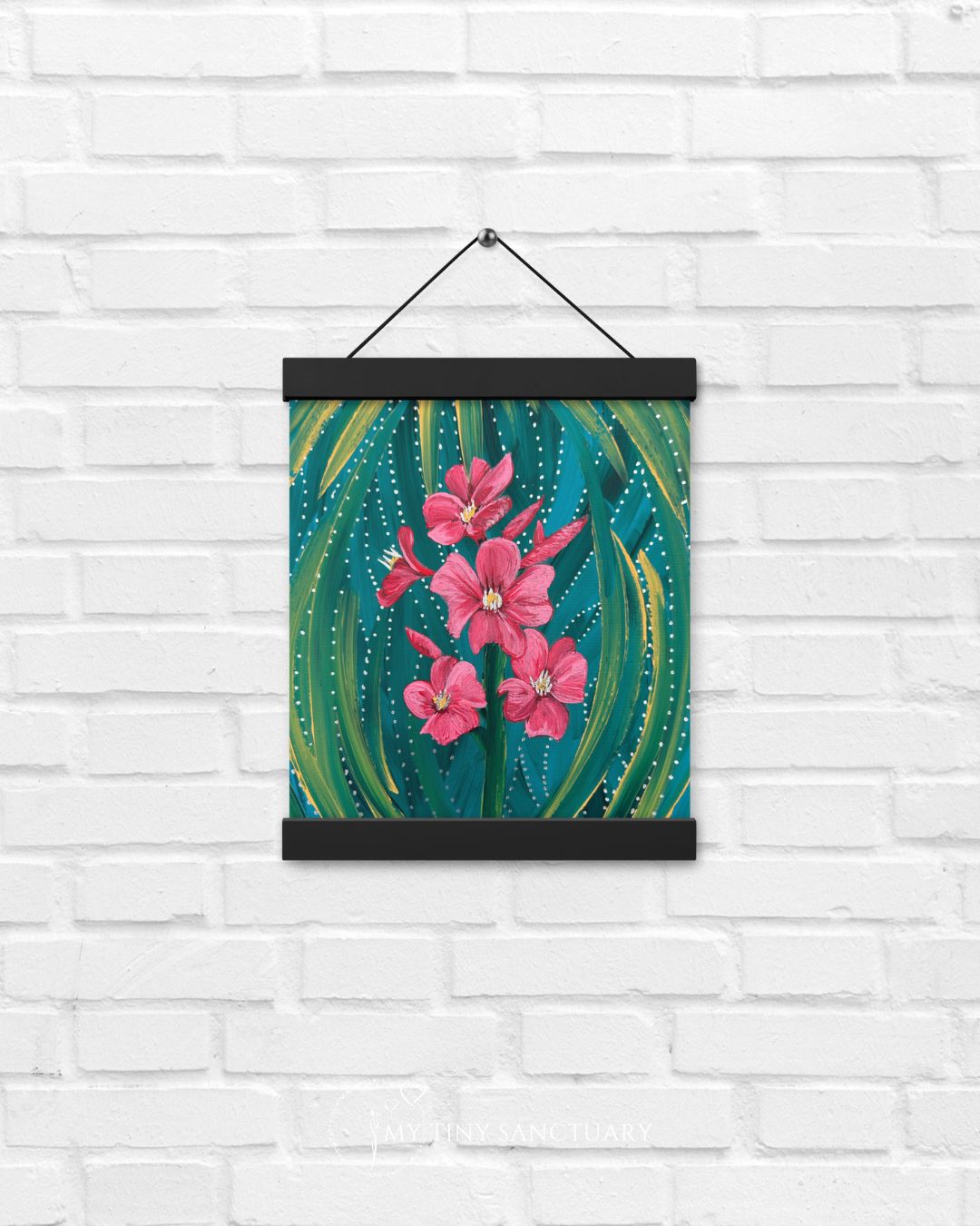 Oleander Flower Blooming Poster (framed or unframed) - My Tiny Sanctuary