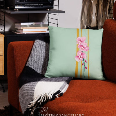 Orchid Cushion • 3 Sizes Available, With or Without Filling - My Tiny Sanctuary