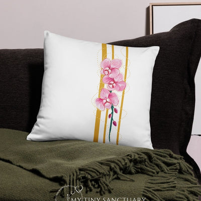 Orchid Cushion • 3 Sizes Available, With or Without Filling - My Tiny Sanctuary