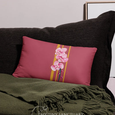 Orchid Cushion • 3 Sizes Available, With or Without Filling - My Tiny Sanctuary