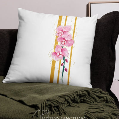 Orchid Cushion • 3 Sizes Available, With or Without Filling - My Tiny Sanctuary