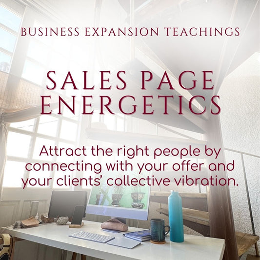 Sales Page Energetics - Self-Study Program