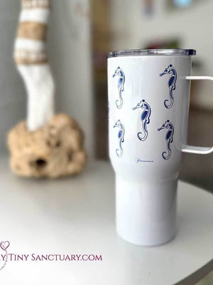 Seahorse Spirit Travel Mug Isotherm with a handle - My Tiny Sanctuary