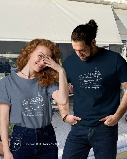 Otter Animal Spirit T-shirt in Organic Cotton - Unisex My Tiny Sanctuary