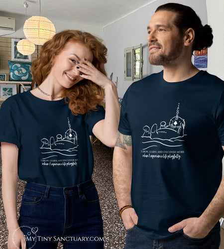 Otter Animal Spirit T-shirt in Organic Cotton - Unisex My Tiny Sanctuary