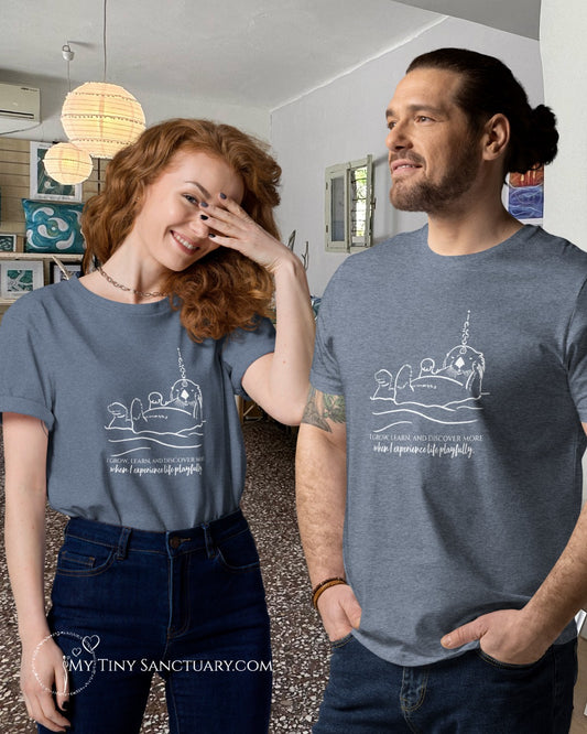 Otter Animal Spirit T-shirt in Organic Cotton - Unisex My Tiny Sanctuary