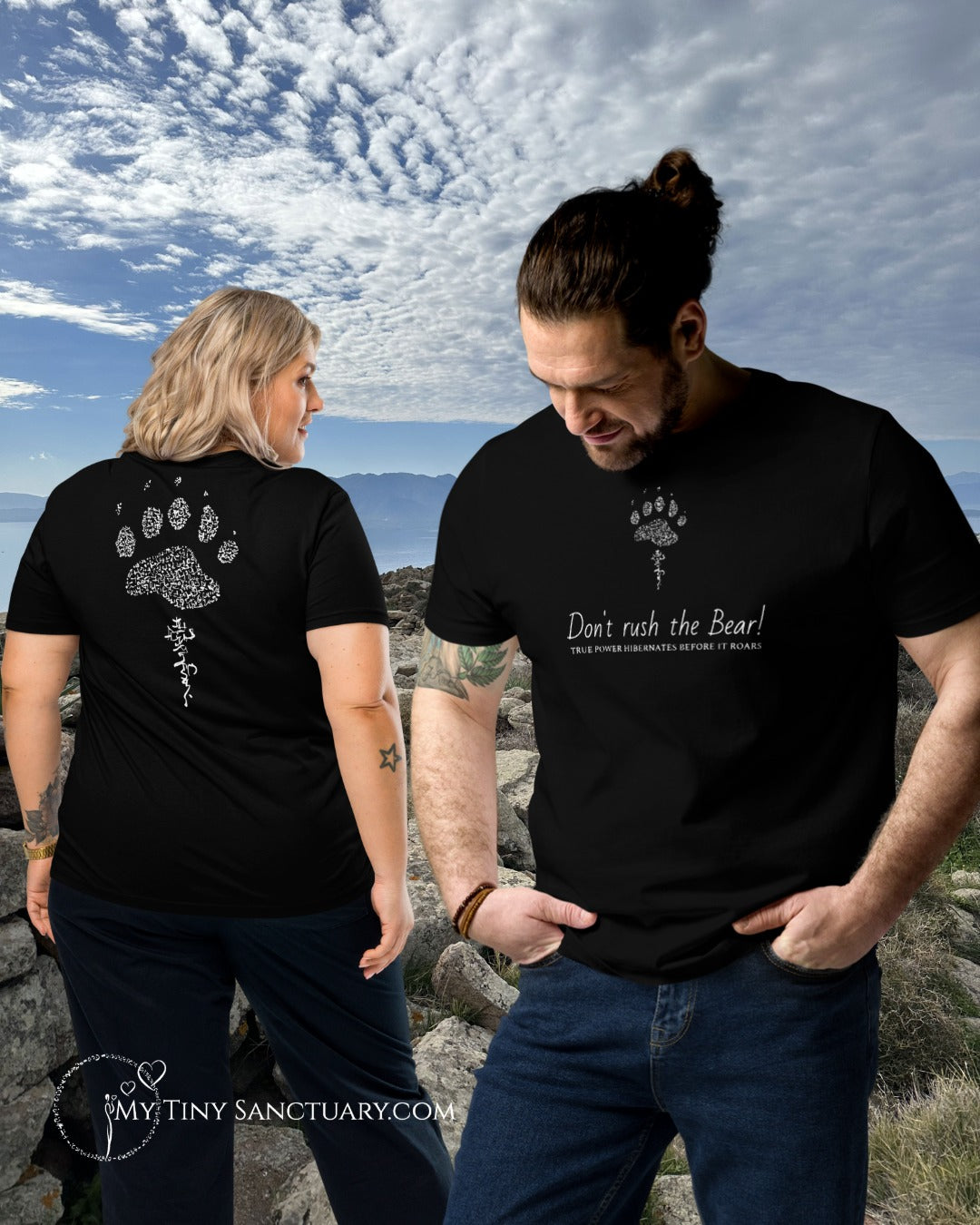 Bear Spirit Animal T-Shirt — Organic Cotton Unisex Tee | Eco-Friendly Apparel