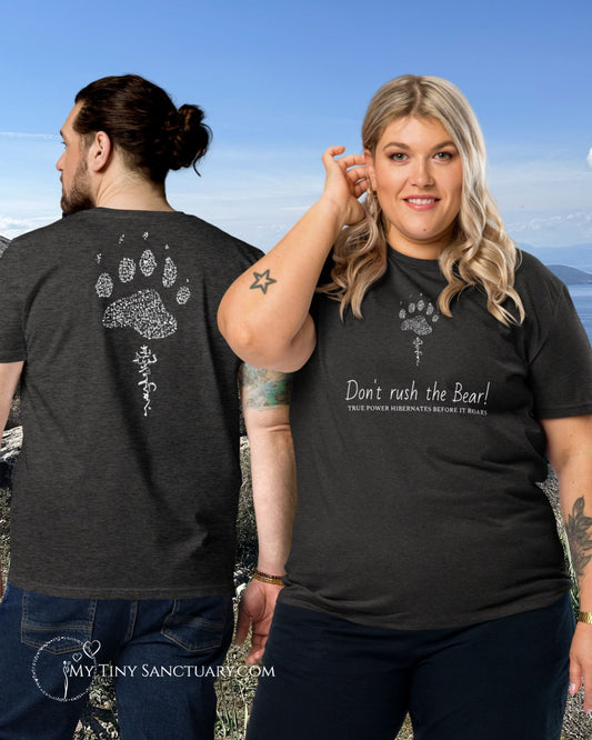 Bear Spirit Animal T-Shirt — Organic Cotton Unisex Tee | Eco-Friendly Apparel