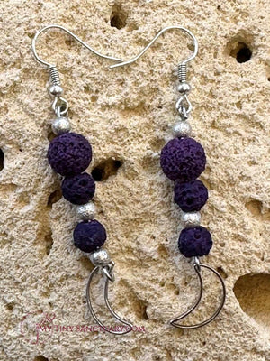 Purple Moon Priestess Earrings 🌙 Connect to Your Inner Wisdom - My Tiny Sanctuary