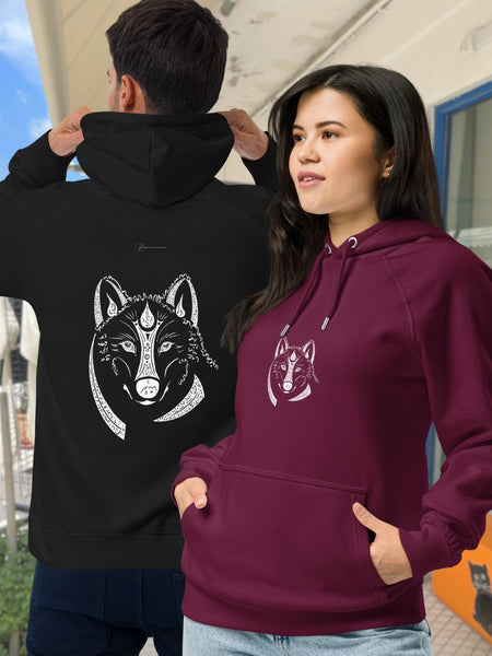 Wolf Animal Spirit Hoodie • Unisex • Conscious & Sustainable Fashion - My Tiny Sanctuary