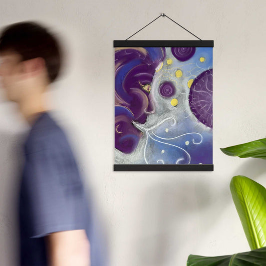 Cosmo Cat Poster with hangers Intuitive and vibrational art