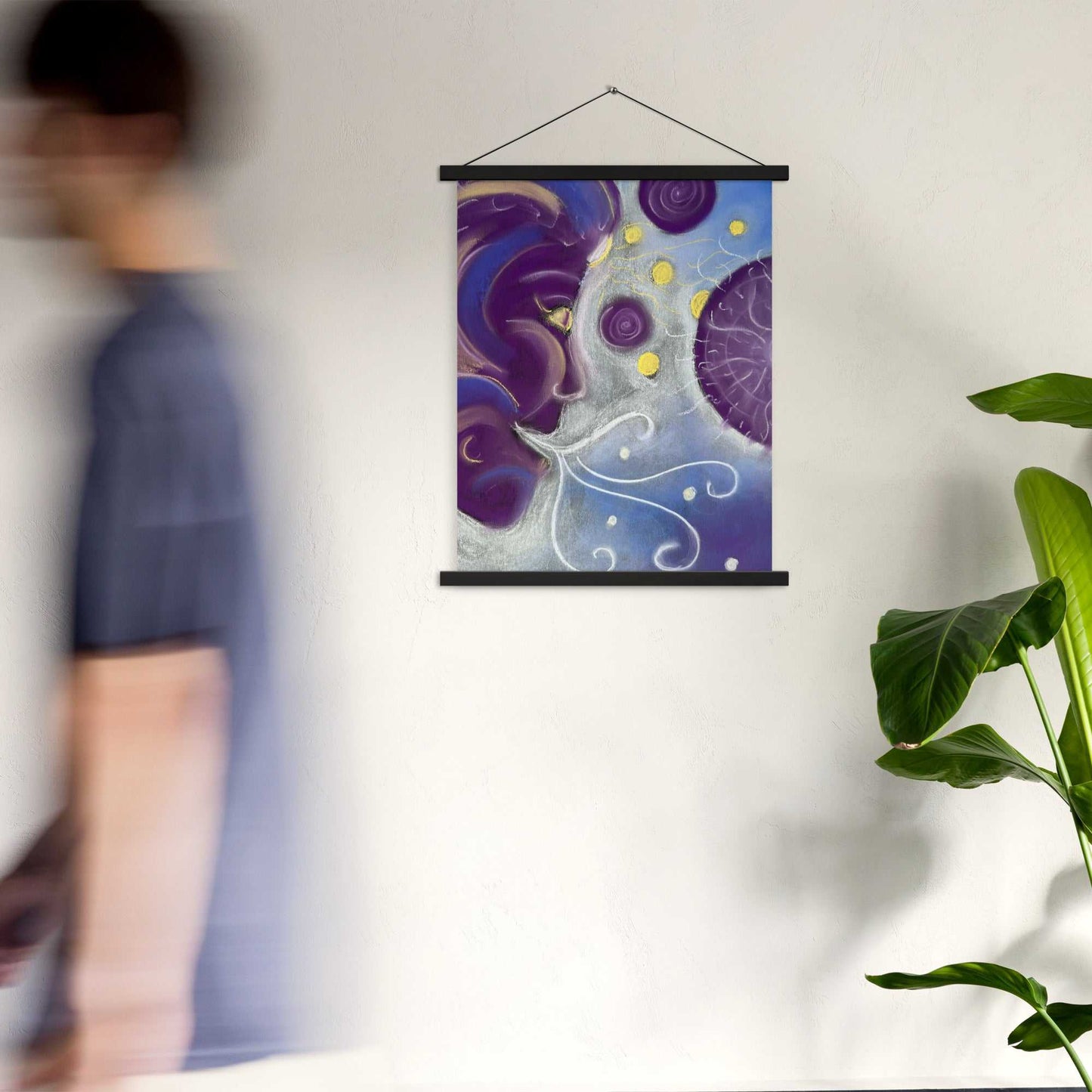 Cosmo Cat Poster with hangers Intuitive and vibrational art