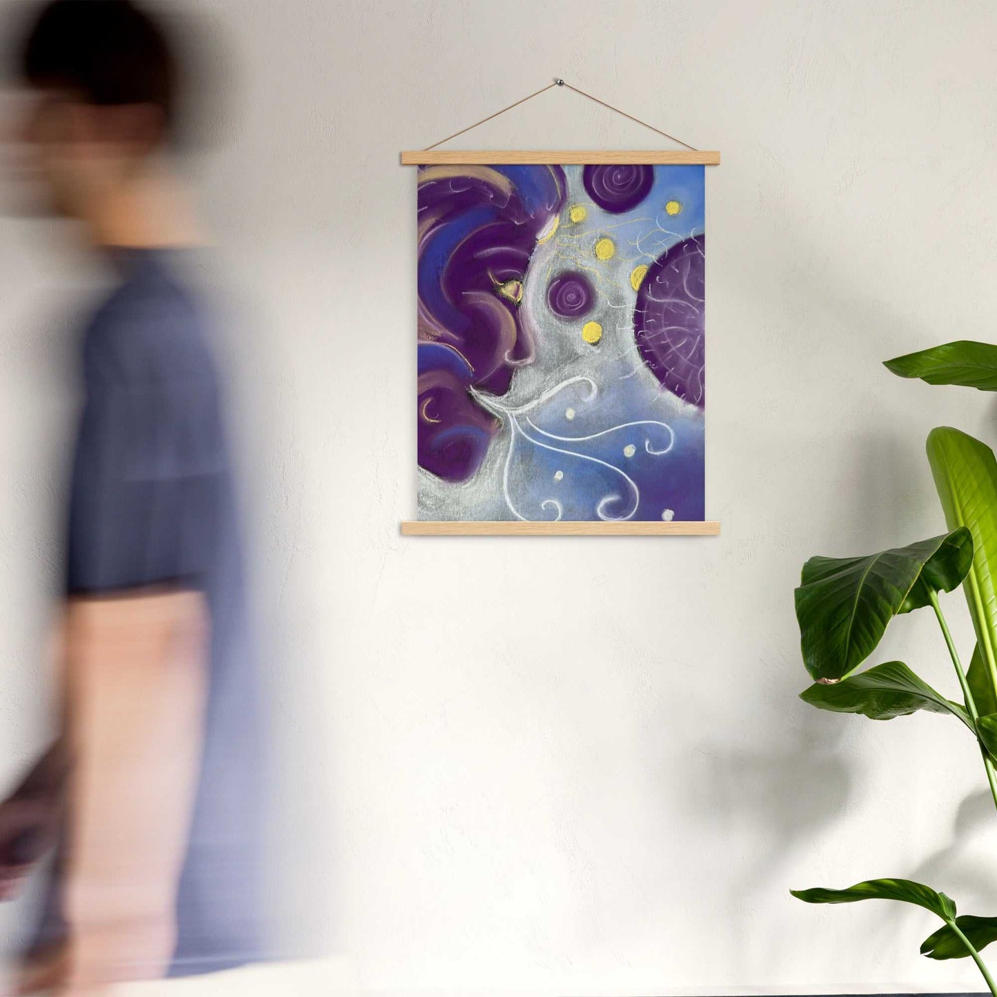 Cosmo Cat Poster with hangers Intuitive and vibrational art