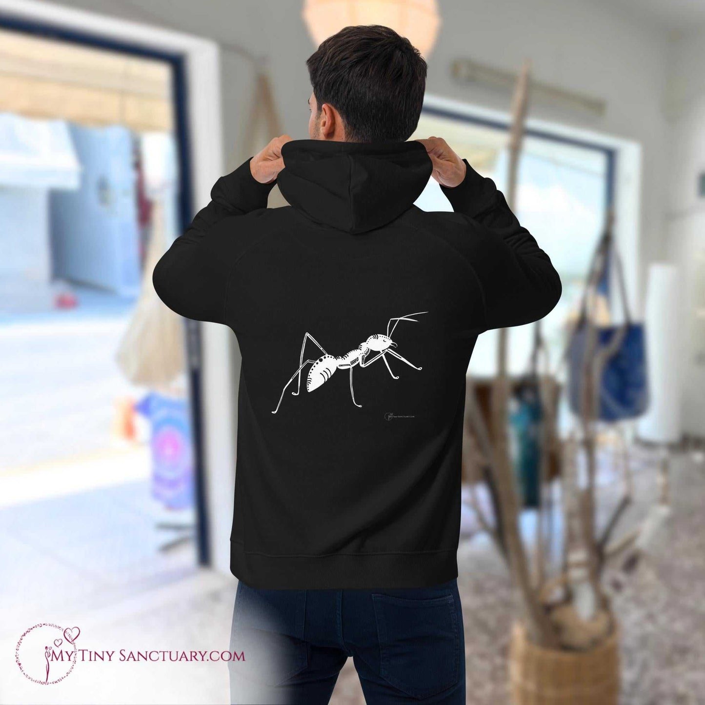 Ant Animal Spirit Hoodie for Men made of Eco-conscious materials