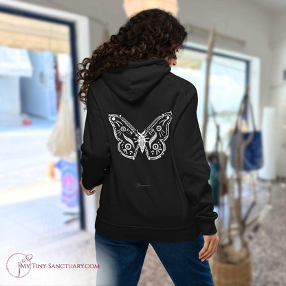 Butterfly Animal Spirit Hoodie for Women made of Eco-conscious materials