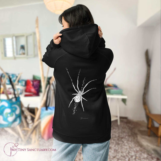 Spider Animal Spirit Hoodie for Women made of Eco-conscious materials