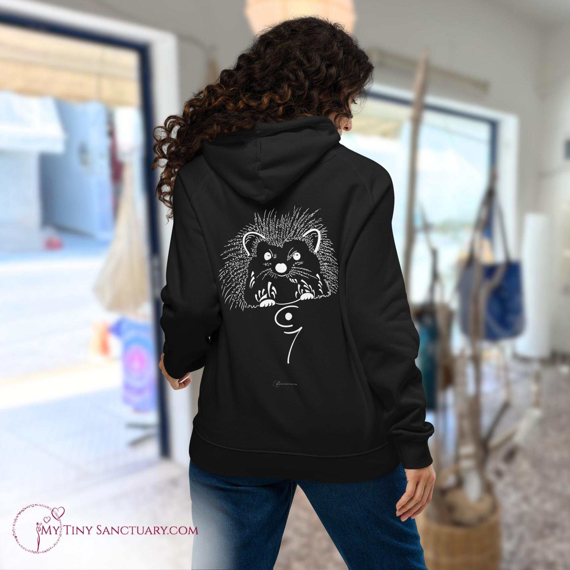 Hedgehog Animal Spirit Hoodie Women made of Eco-conscious materials