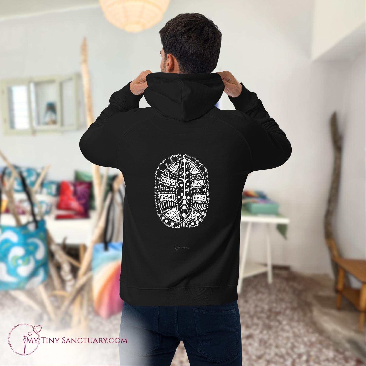 Turtle Animal Spirit Hoodie for Men made of Eco-conscious materials