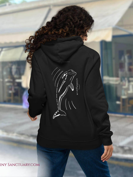 Dolphin Animal Spirit Hoodie - Conscious & Sustainable Fashion for Women - My Tiny Sanctuary