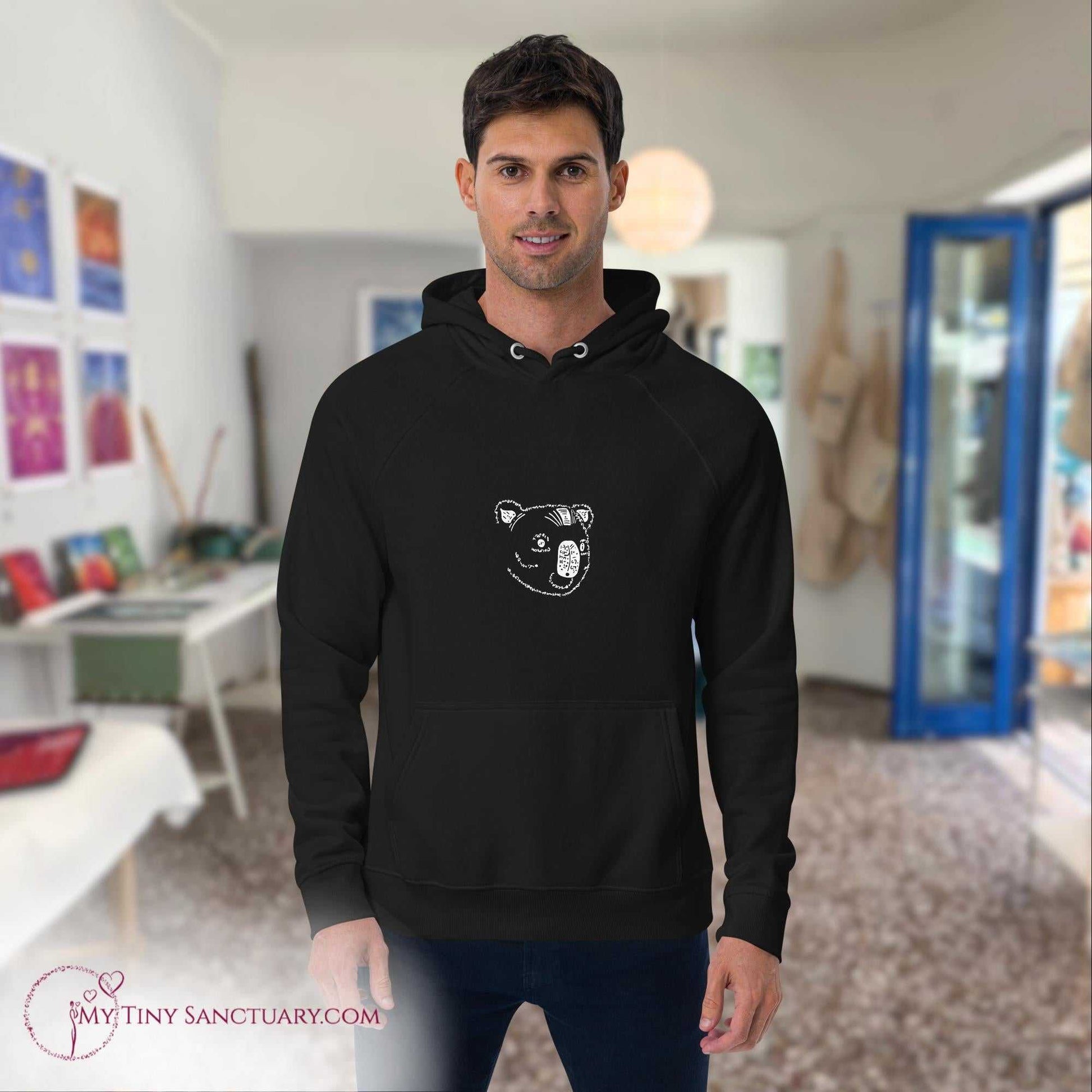 Koala Animal Spirit Hoodie for Men made of Eco-conscious materials