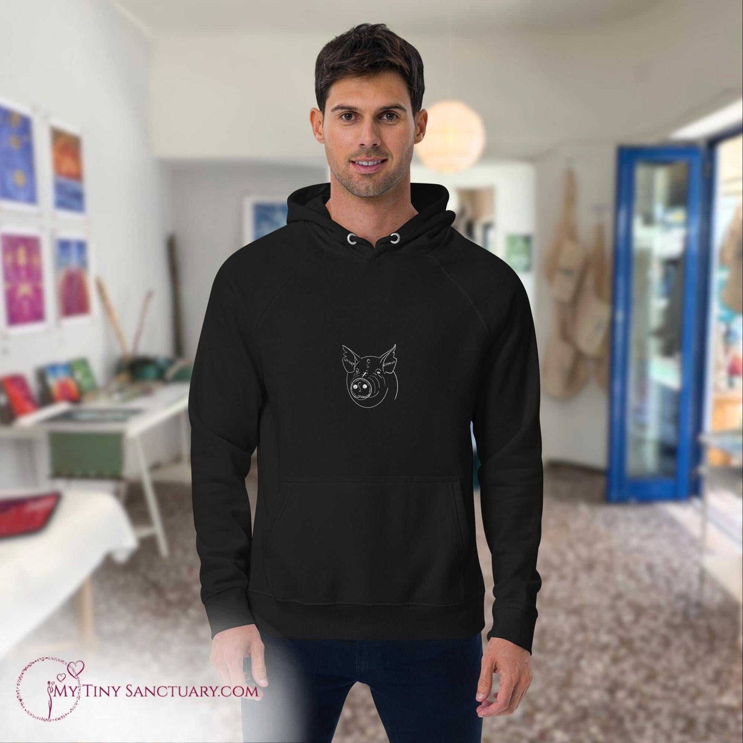 Sow Animal Spirit Hoodie for Men made of Eco-conscious materials