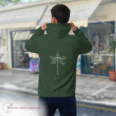 Dragonfly Animal Spirit Hoodie - Conscious & Sustainable Fashion for Men - My Tiny Sanctuary