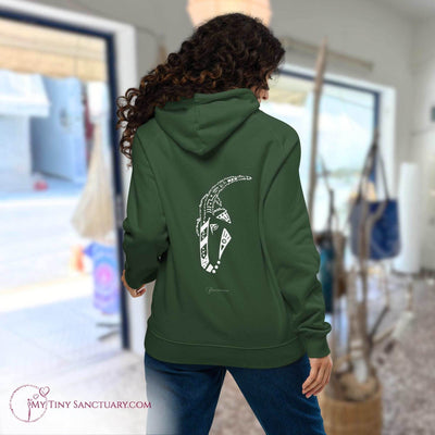 Goat Animal Spirit Hoodie - Conscious & Sustainable Fashion for Women - My Tiny Sanctuary