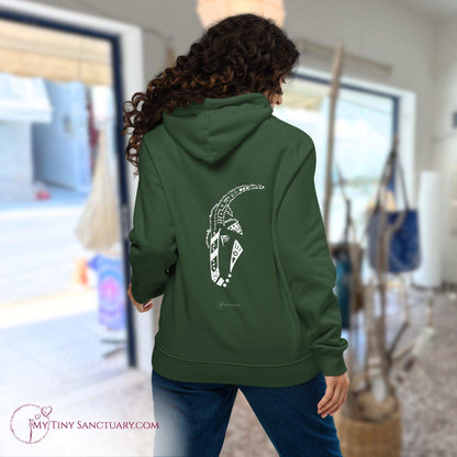 Goat Animal Spirit Hoodie for Women made of Eco-conscious materials