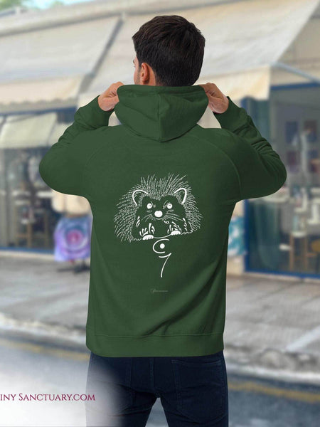 Hedgehog Animal Spirit Hoodie - Conscious & Sustainable Fashion for Men - My Tiny Sanctuary