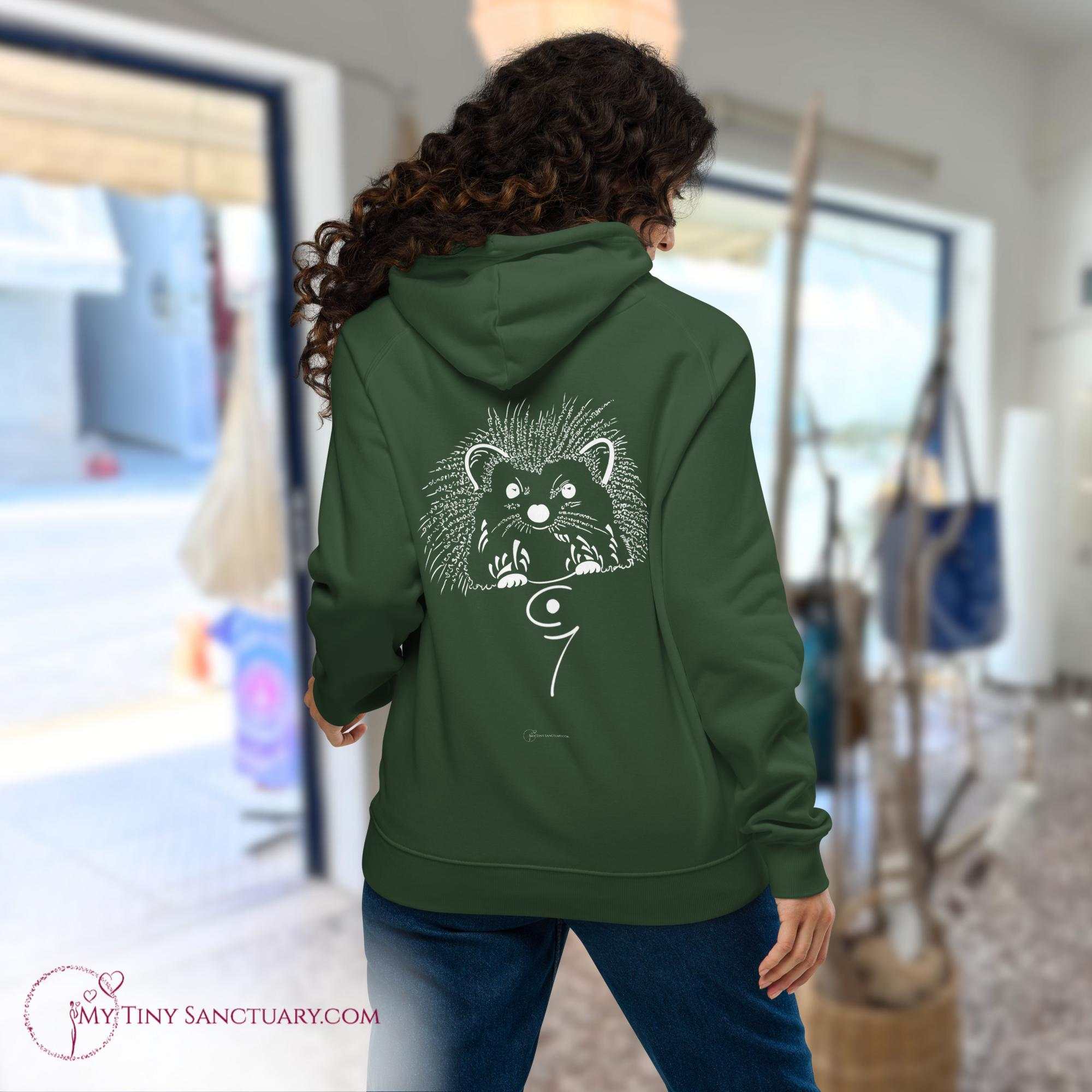 Hedgehog Animal Spirit Hoodie Women made of Eco-conscious materials