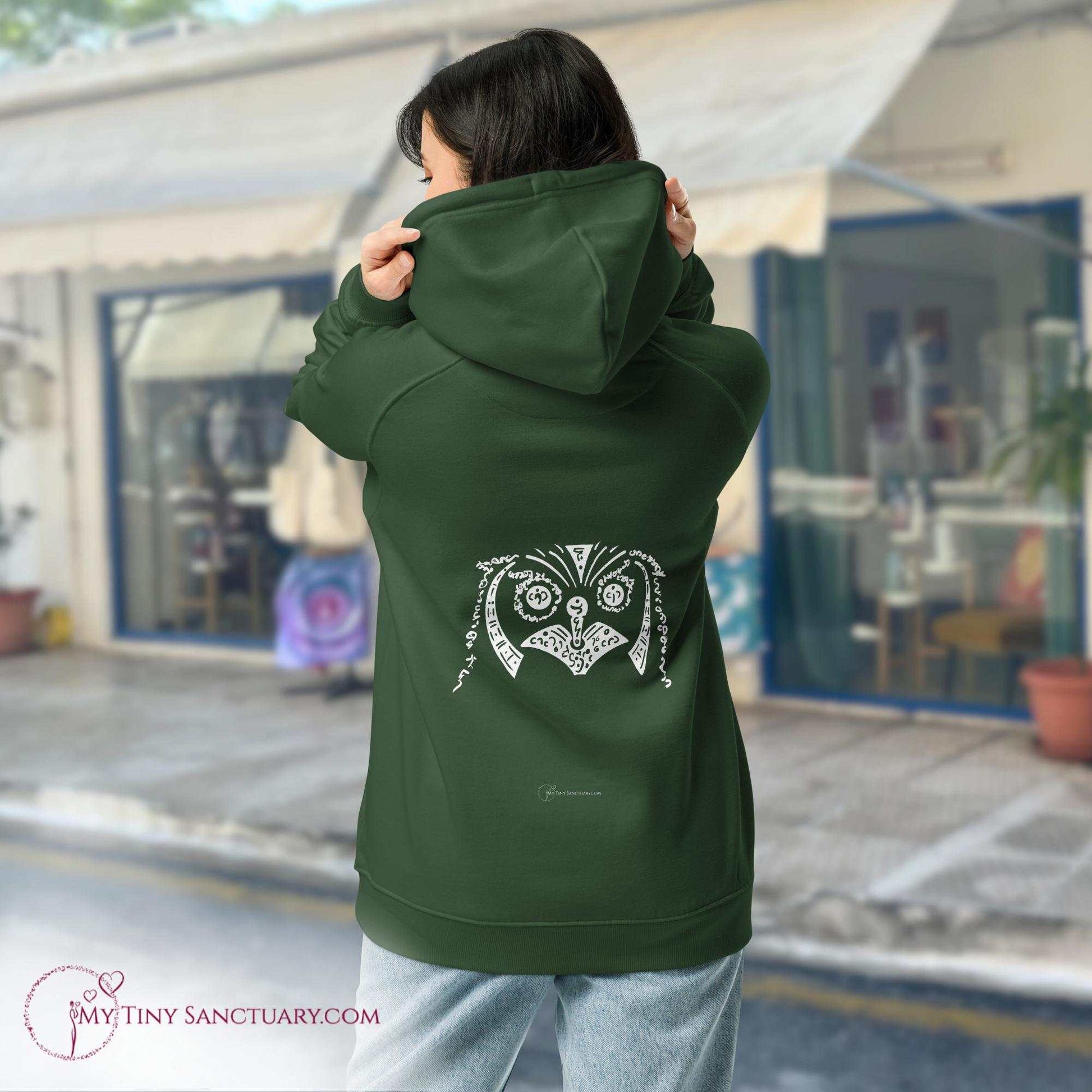 Owl Animal Spirit Hoodie for Women made of Eco-conscious materials