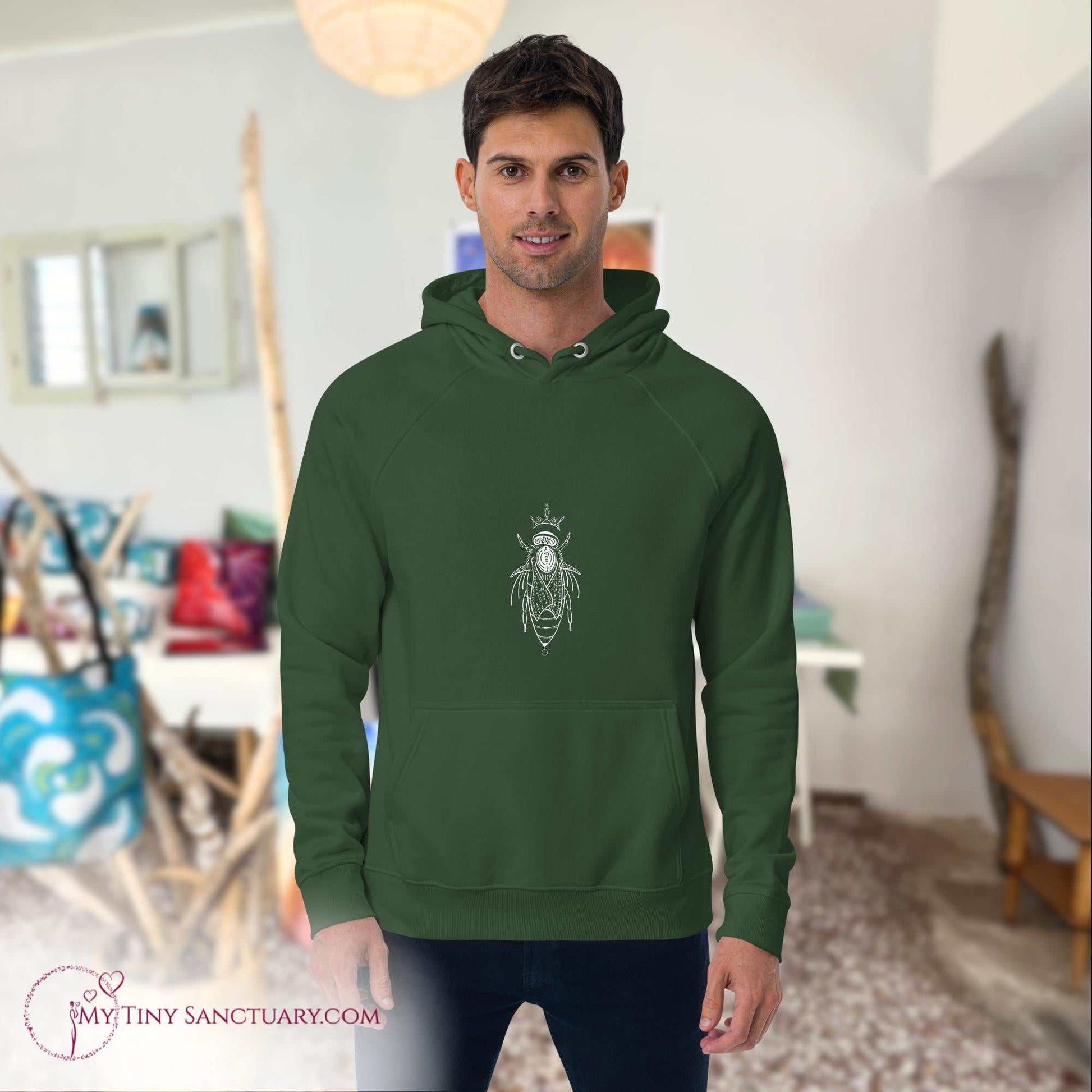 Bee Animal Spirit Hoodie for Men made of Eco-conscious materials