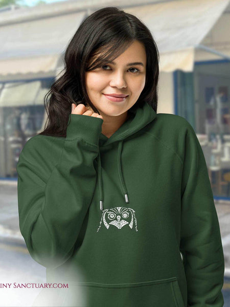 Owl Animal Spirit Hoodie - Conscious & Sustainable Fashion for Women - My Tiny Sanctuary