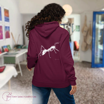 Ant Animal Spirit Hoodie for Women made of Eco-conscious materials