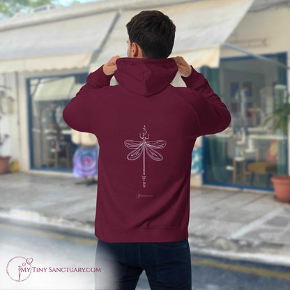 Dragonfly Animal Spirit Hoodie for Men made of Eco-conscious material