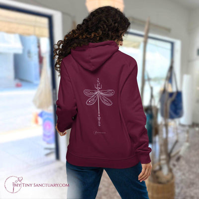 Dragonfly Animal Spirit Hoodie - Conscious & Sustainable Fashion for Women - My Tiny Sanctuary
