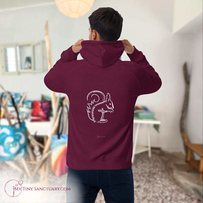 Squirrel Animal Spirit Hoodie for Men made of Eco-conscious materials