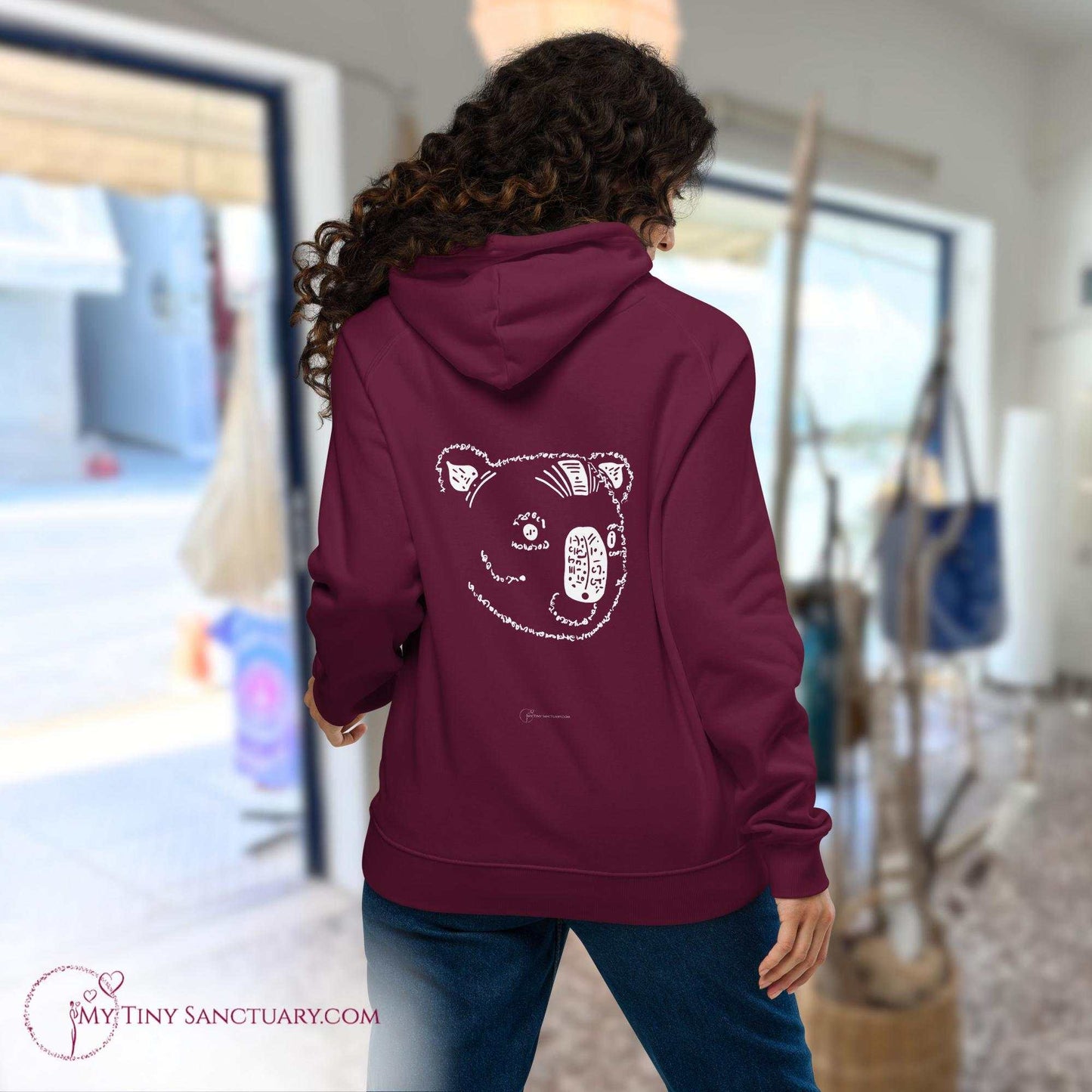 Koala Animal Spirit Hoodie for Women made of Eco-conscious materials