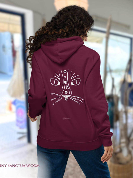 Cat Animal Spirit Hoodie - Conscious & Sustainable Fashion for Women - My Tiny Sanctuary