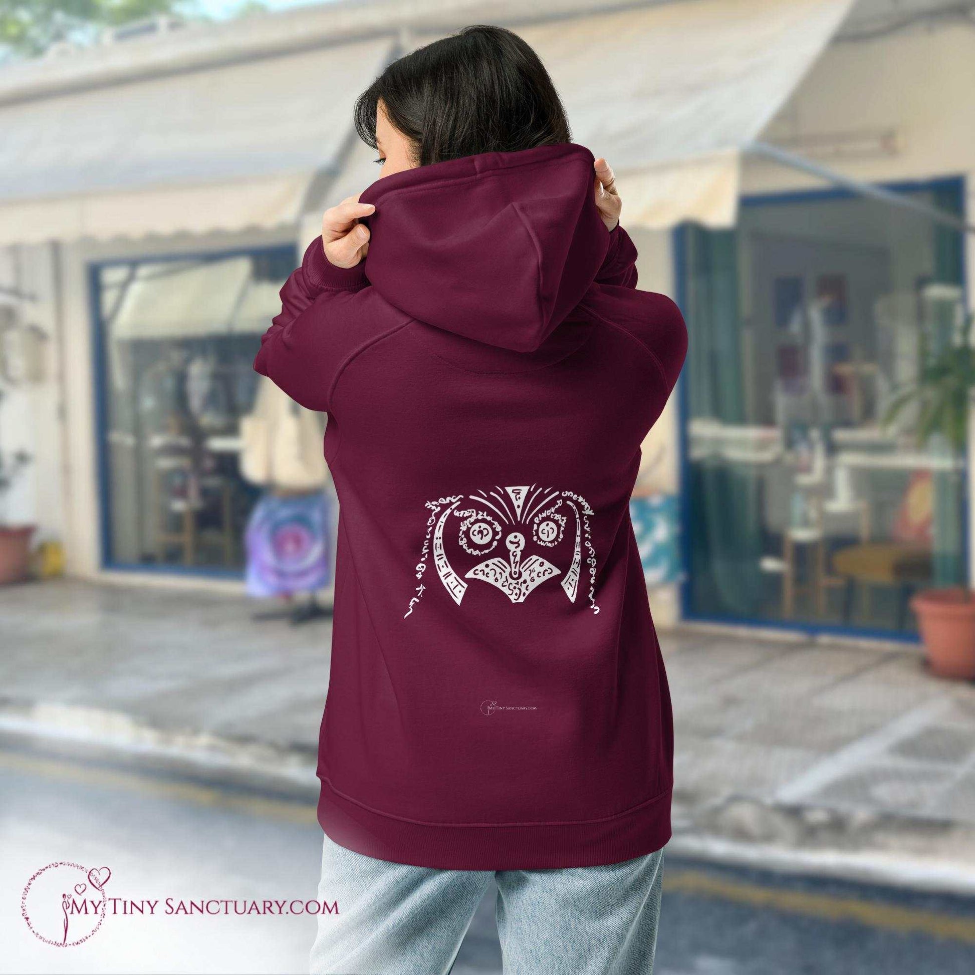 Owl Animal Spirit Hoodie for Women made of Eco-conscious materials