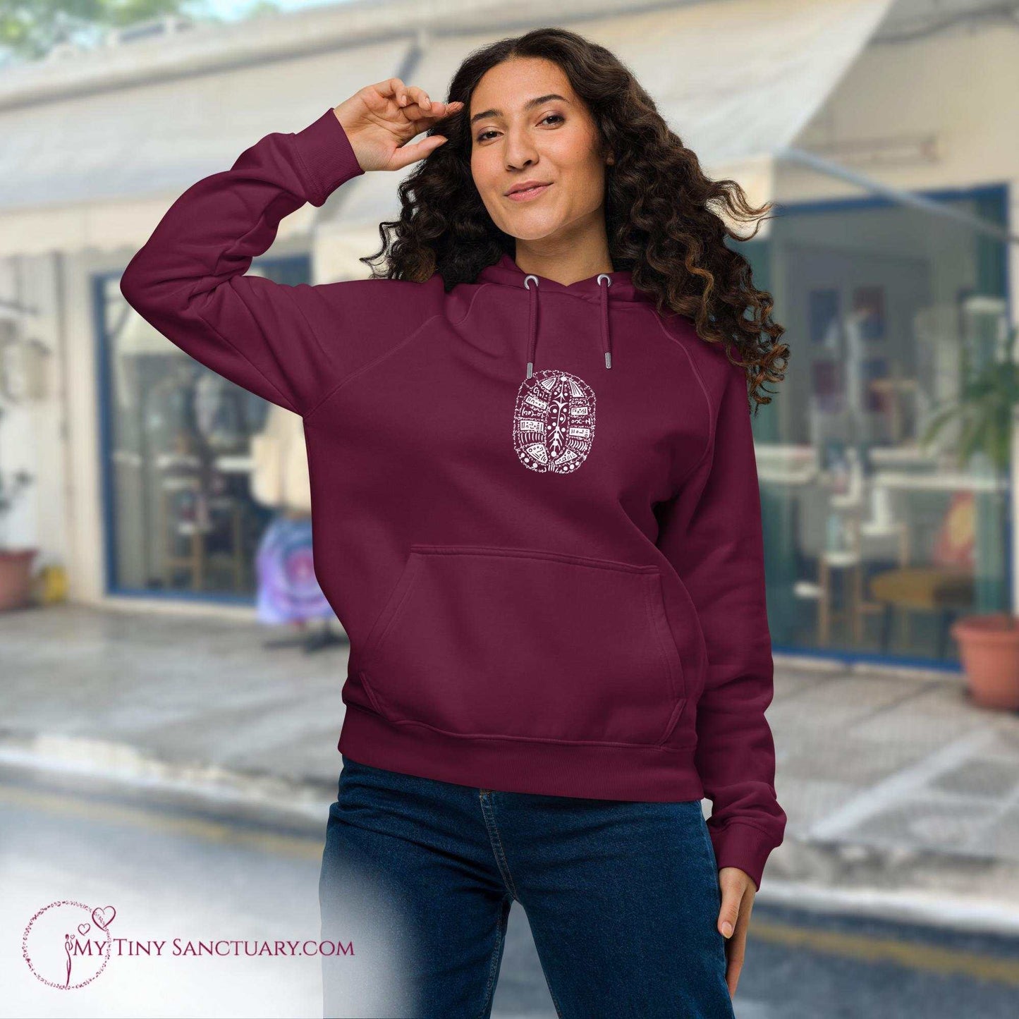 Turtle Animal Spirit Hoodie for Women made of Eco-conscious materials