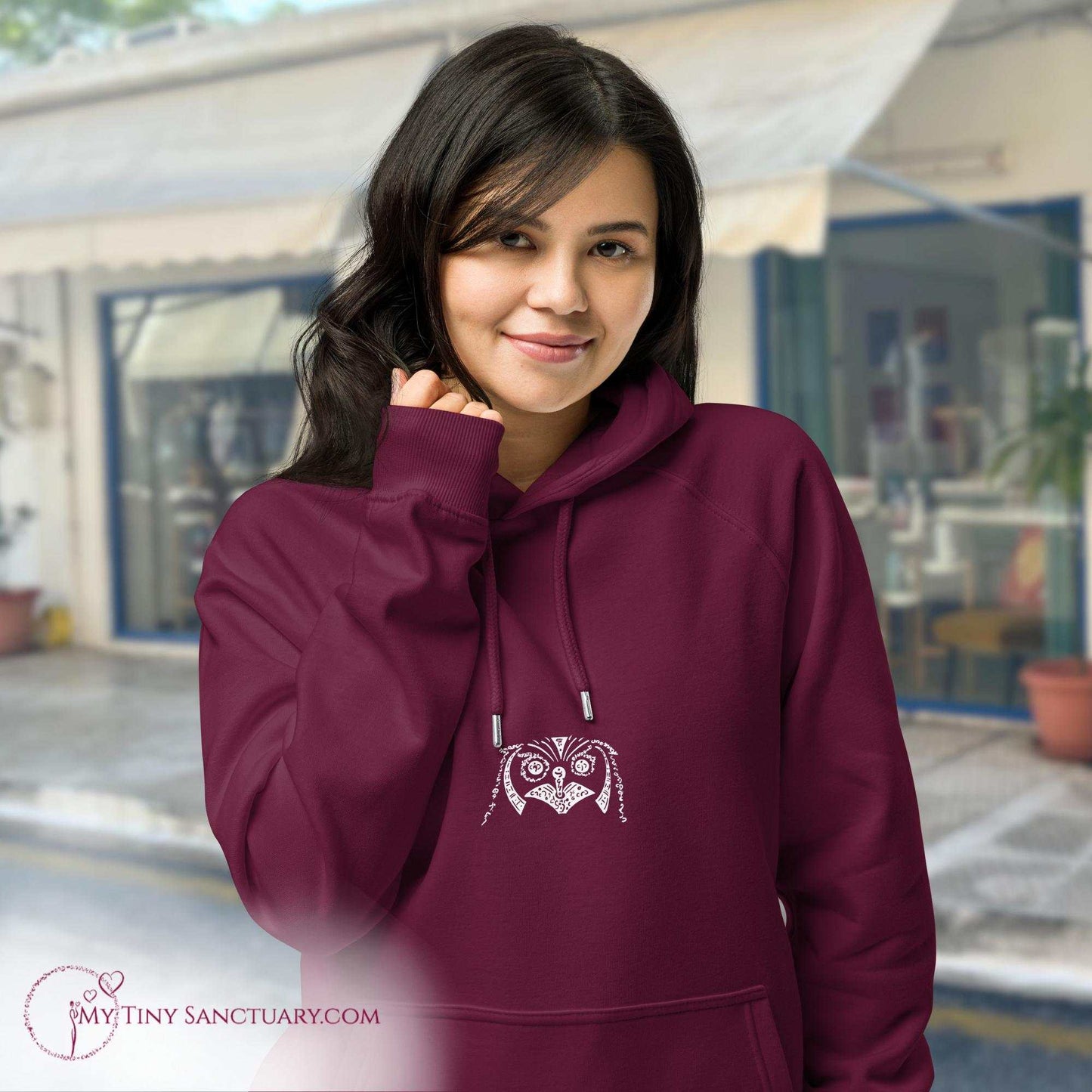 Owl Animal Spirit Hoodie for Women made of Eco-conscious materials