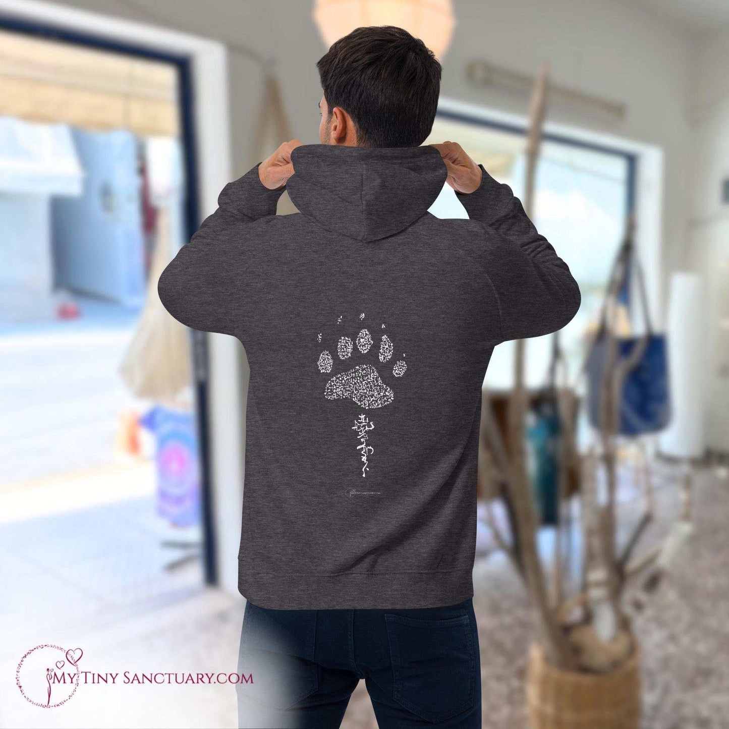 Bear Animal Spirit Hoodie for Men made of Eco-conscious materials