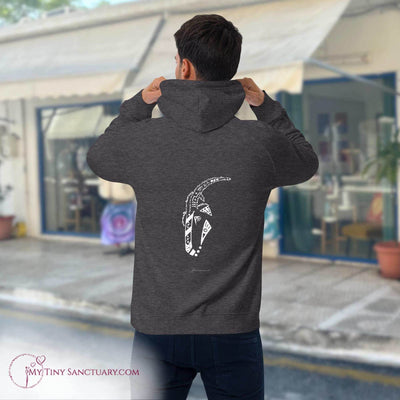 Goat Animal Spirit Hoodie - Conscious & Sustainable Fashion for Men - My Tiny Sanctuary