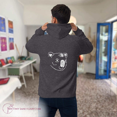 Koala Animal Spirit Hoodie - Conscious & Sustainable Fashion for Men - My Tiny Sanctuary
