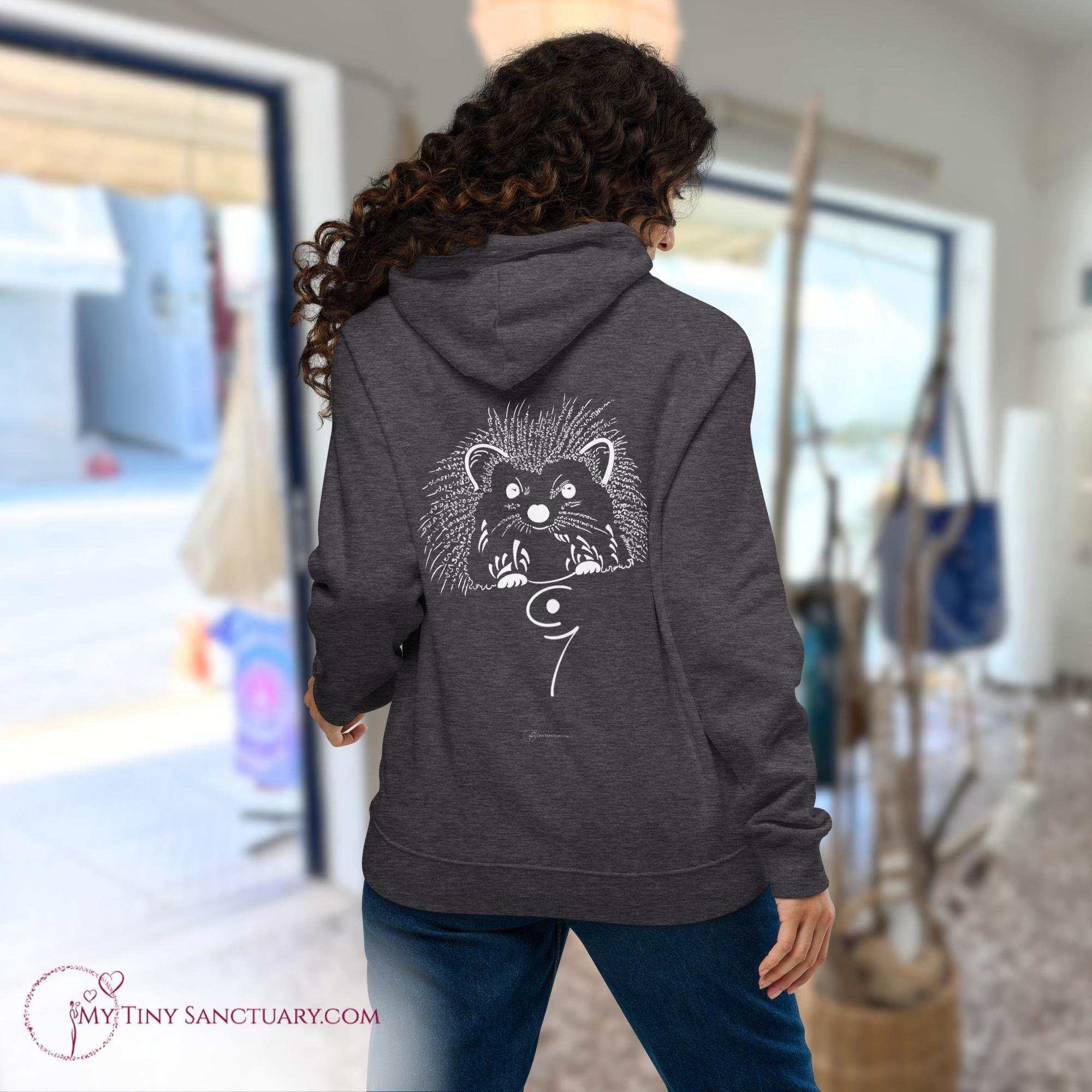 Hedgehog Animal Spirit Hoodie Women made of Eco-conscious materials