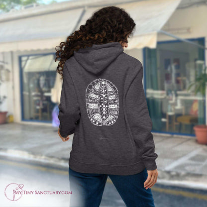 Turtle Animal Spirit Hoodie for Women made of Eco-conscious materials