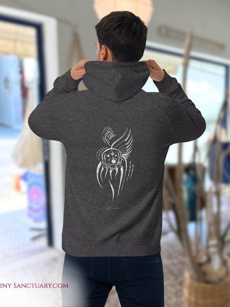 Dog Animal Spirit Hoodie - Conscious & Sustainable Fashion for Men - My Tiny Sanctuary