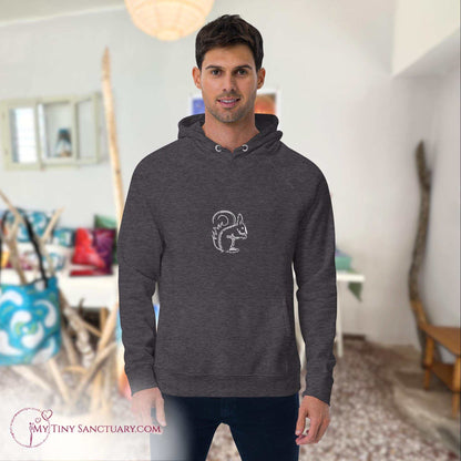 Squirrel Animal Spirit Hoodie for Men made of Eco-conscious materials