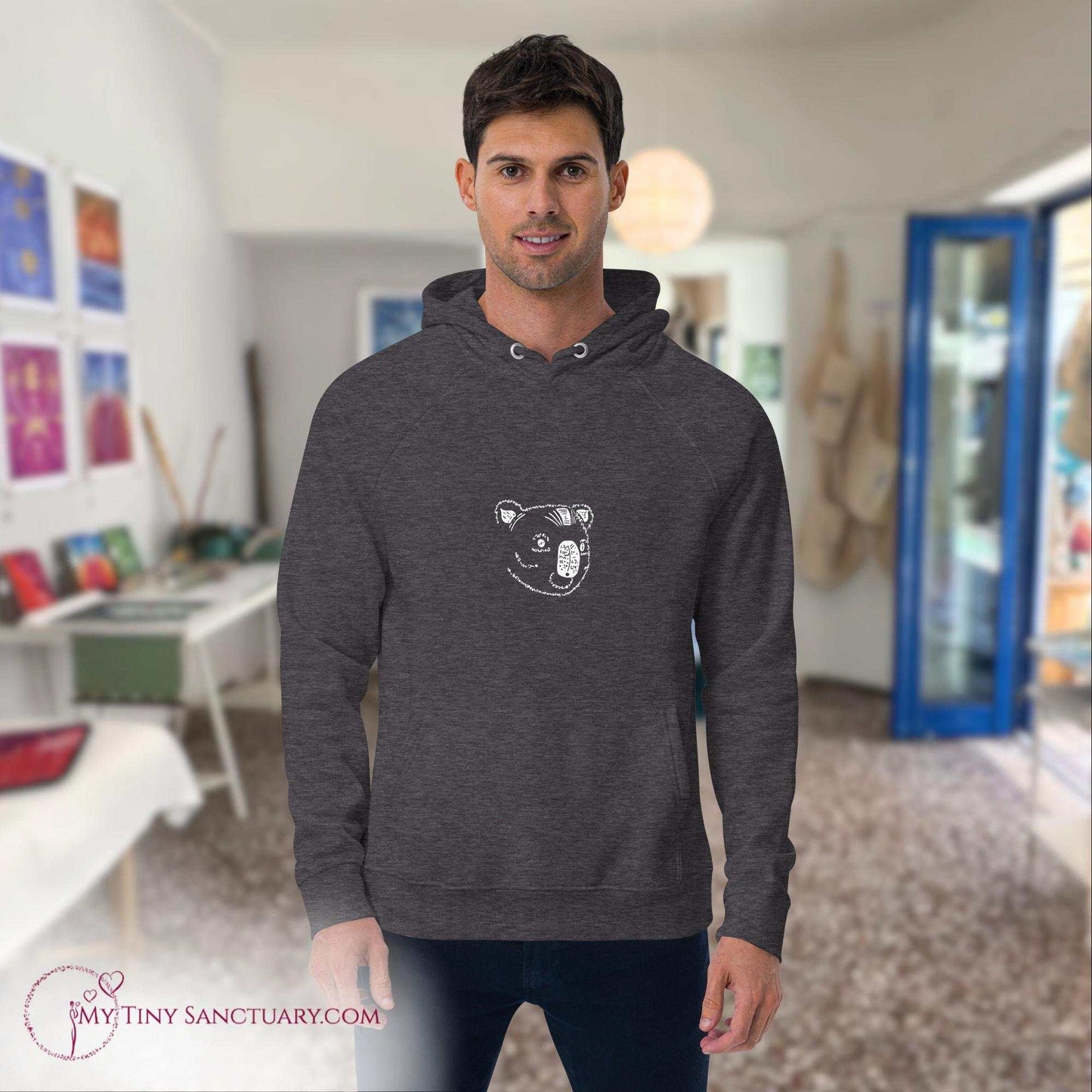 Koala Animal Spirit Hoodie for Men made of Eco-conscious materials